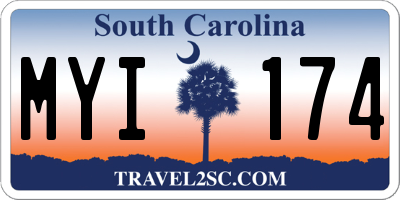SC license plate MYI174