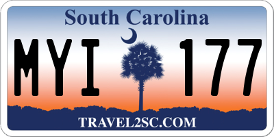 SC license plate MYI177