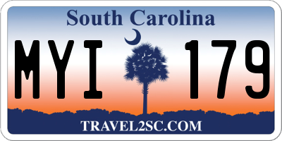 SC license plate MYI179