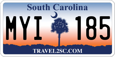 SC license plate MYI185