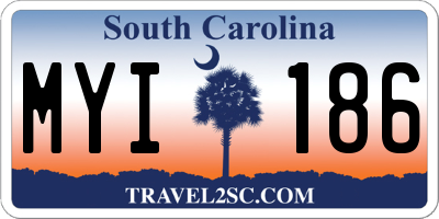 SC license plate MYI186