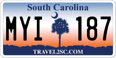SC license plate MYI187