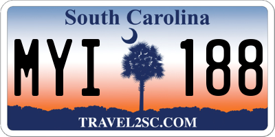 SC license plate MYI188