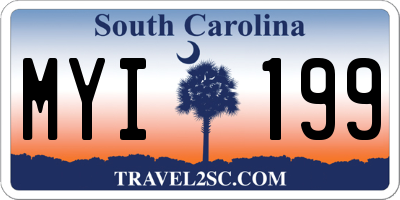 SC license plate MYI199