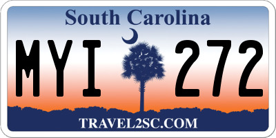 SC license plate MYI272