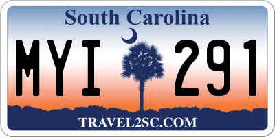 SC license plate MYI291