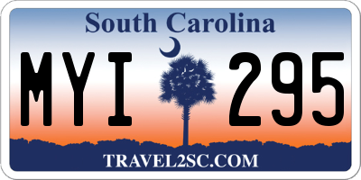 SC license plate MYI295