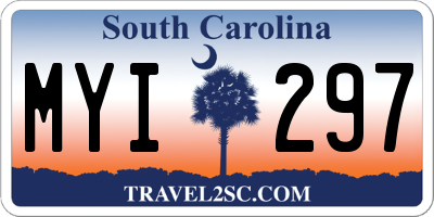 SC license plate MYI297