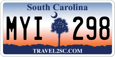 SC license plate MYI298