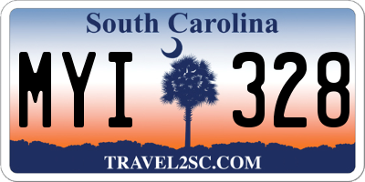 SC license plate MYI328