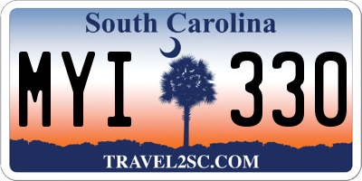 SC license plate MYI330