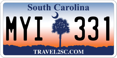 SC license plate MYI331