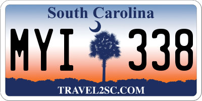 SC license plate MYI338