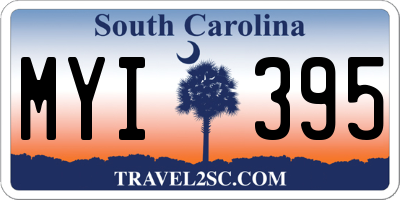 SC license plate MYI395