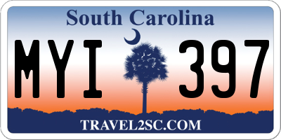 SC license plate MYI397