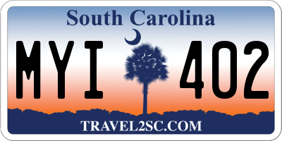 SC license plate MYI402