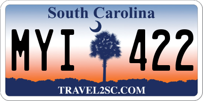 SC license plate MYI422
