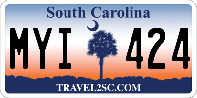 SC license plate MYI424