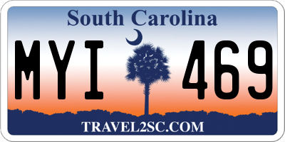 SC license plate MYI469
