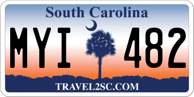 SC license plate MYI482