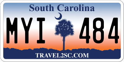 SC license plate MYI484