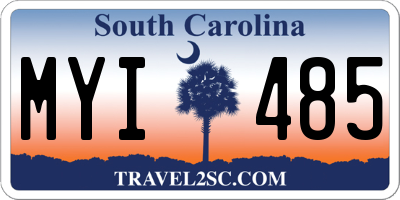 SC license plate MYI485