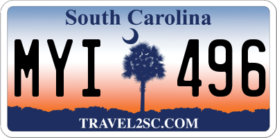 SC license plate MYI496