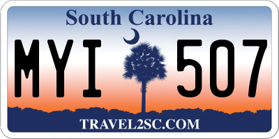 SC license plate MYI507