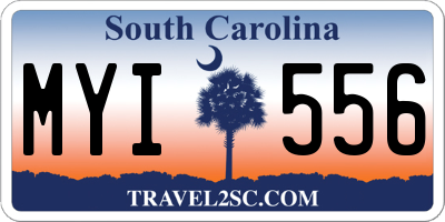 SC license plate MYI556