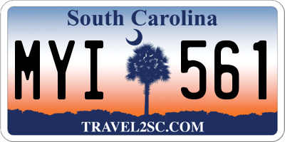 SC license plate MYI561