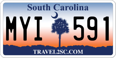SC license plate MYI591