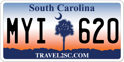 SC license plate MYI620