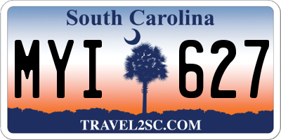 SC license plate MYI627