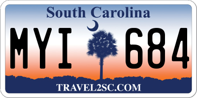 SC license plate MYI684