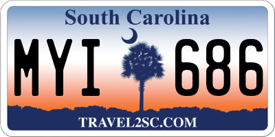 SC license plate MYI686