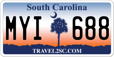 SC license plate MYI688