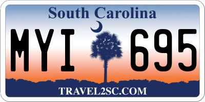 SC license plate MYI695
