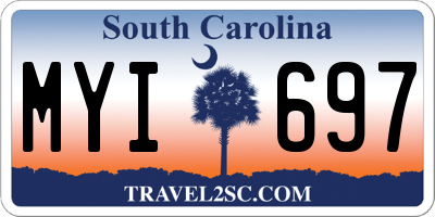 SC license plate MYI697