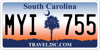 SC license plate MYI755