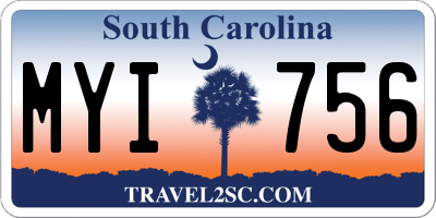 SC license plate MYI756