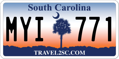 SC license plate MYI771