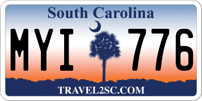 SC license plate MYI776