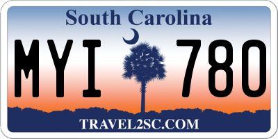 SC license plate MYI780