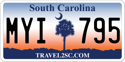 SC license plate MYI795