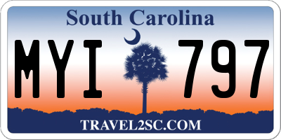 SC license plate MYI797