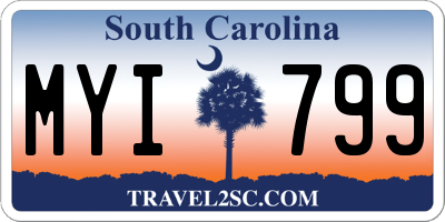 SC license plate MYI799