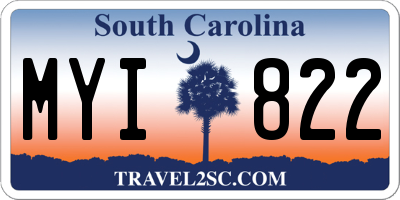 SC license plate MYI822