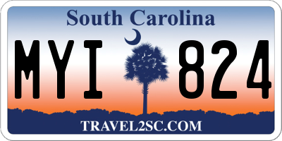 SC license plate MYI824