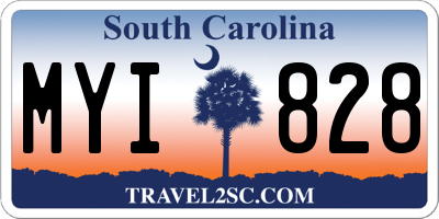 SC license plate MYI828