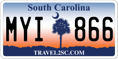 SC license plate MYI866